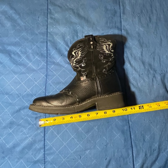Justtin gypsy L9977 square toe cowgirl wester boots size 8B - Picture 10 of 16